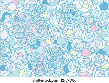Abstract Colorful Polygon Background - Vector Geometrical Design