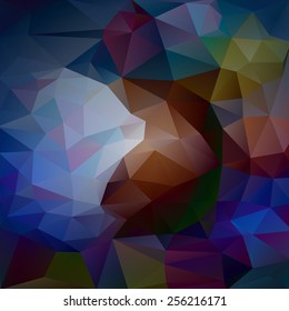 abstract colorful polygon background, vector illustration