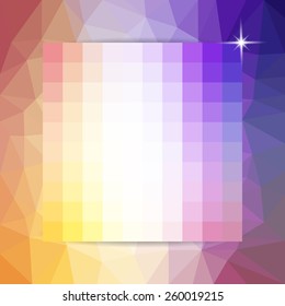 abstract colorful polygon background, vector illustration