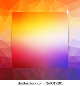 abstract colorful polygon background, vector illustration