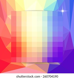 abstract colorful polygon background, vector illustration