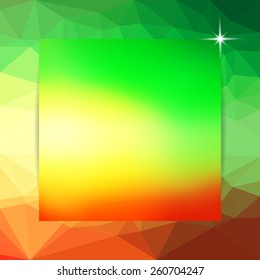 abstract colorful polygon background, vector illustration