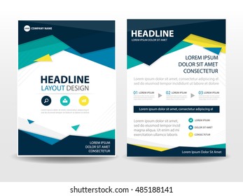Abstract colorful polygon Brochure Leaflet Flyer template design, book cover layout design, abstract business presentation template, a4 size design