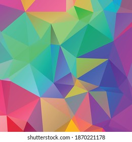 Abstrakter bunter Polygon-strukturhintergrund