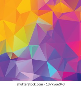 Fondo abstracto de textura de polígono colorido