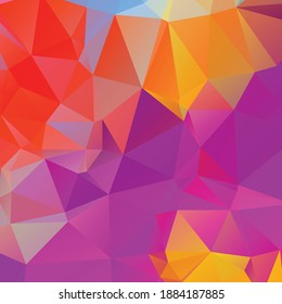 Abstract colorful polygon texture background