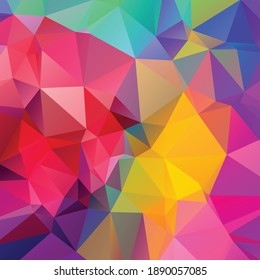 Abstract Colorful Polygon Texture Background