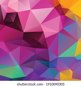 Abstract colorful polygon texture background