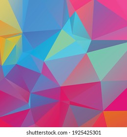 Abstract colorful polygon texture background