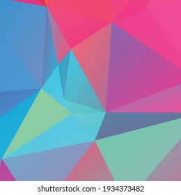 Abstrakter bunter Polygon-strukturhintergrund