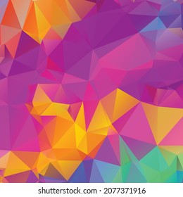 Fondo abstracto de textura de polígono colorido