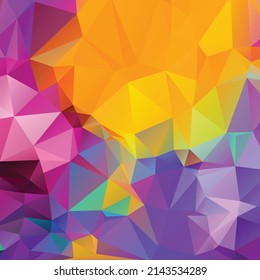 Abstract colorful polygon texture background