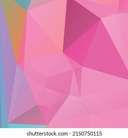 Fondo abstracto de textura de polígono colorido