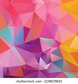Abstract colorful polygon texture background