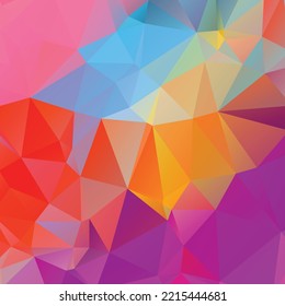 Abstract colorful polygon texture background