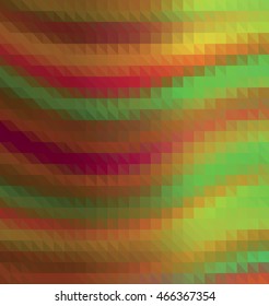 Abstract colorful polygon wavy background, template. - Stock vector