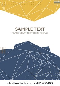 Abstract colorful polygonal background. Creative design template