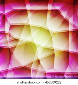 Abstract colorful polygonal background for different use. Vector illustration.