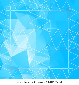 Abstract colorful polygonal background with geometric lines. Decorative texture. Creative design element. Vector illustration.