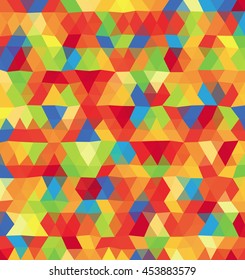 Abstract colorful polygonal background, template. - Stock vector