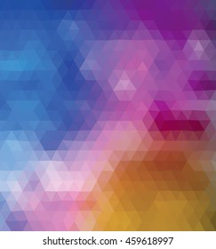 Abstract colorful polygonal background, template. - Stock vector