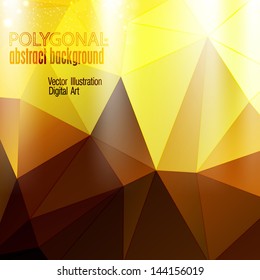 Abstract colorful polygonal background. Vector illustration