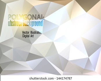 Abstract colorful polygonal background. Vector illustration