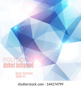 Abstract colorful polygonal background. Vector illustration