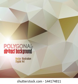 Abstract colorful polygonal background. Vector illustration