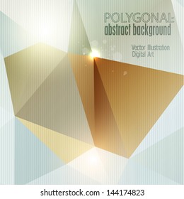Abstract colorful polygonal background. Vector illustration