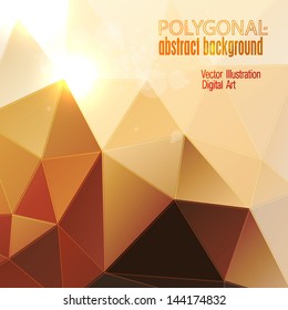 Abstract colorful polygonal background. Vector illustration