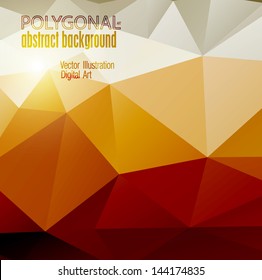 Abstract colorful polygonal background. Vector illustration