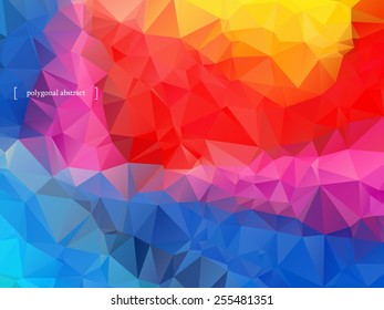 Abstract colorful polygonal background. Vector illustration eps10 