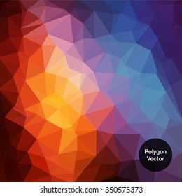 Abstract colorful polygonal background. Vector illustration