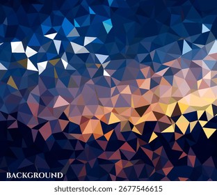 Abstract Colorful Polygonal Geometric Gradient Background