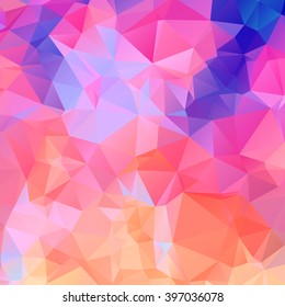 Abstract Colorful Polygonal Lowpoly Background. Vector Illustration