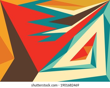 Abstract colorful polygonal pattern background