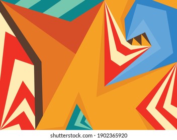 Abstract colorful polygonal pattern background