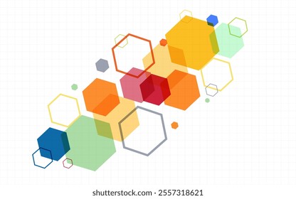 Abstract colorful polygonal tech background futuristic modern shape presentation slide wallpaper background