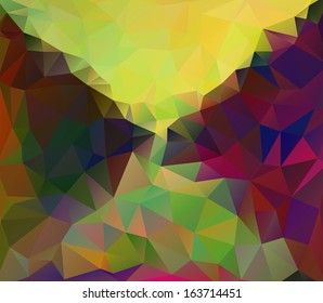 Abstract colorful polygonal vector background, eps 10. 