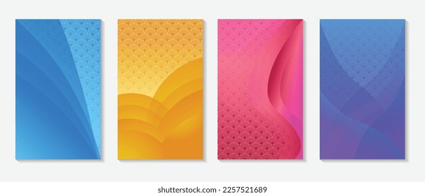 abstract colorful poster babber background vector illustration