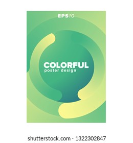 Abstract colorful poster design