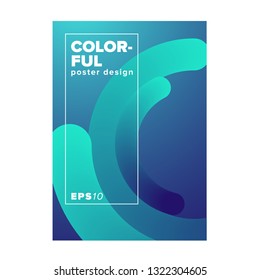 Abstract colorful poster design