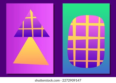 Abstract Colorful Poster Groovy Positive Bright Gradient Colored Party Poster Pattern Background Wallpaper Artwork Gradient Colorful Poster Abstract Funny Rectangular Graphic Design Poster Template