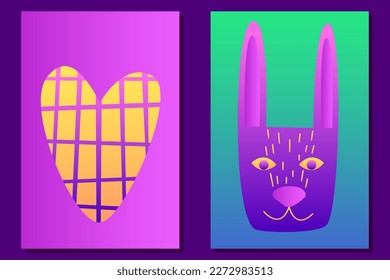 Abstract Colorful Poster Groovy Positive Bright Gradient Colored Party Poster Pattern Background Wallpaper Artwork Gradient Colorful Poster Abstract Funny Rectangular Graphic Design Poster Template