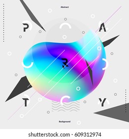 Abstract colorful poster for party Abstract colorful poster for party