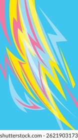 Abstract Colorful Power Lightning Background. Racing and automotive.