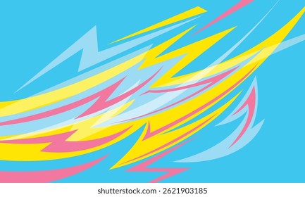 Fundo de relâmpago colorido abstrato. Corrida e automotivo.