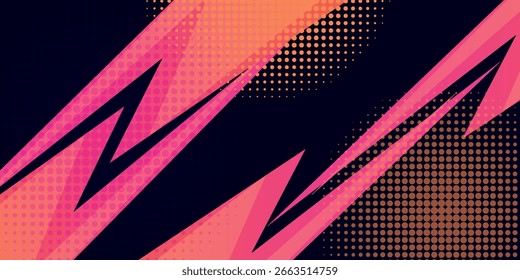 Fundo colorido abstrato do raio de potência.eps10