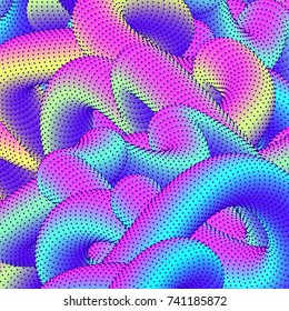 Abstract colorful psychedelic background. Modern vector illustration.